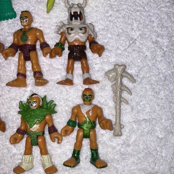 Imaginext action figure Dino Fortress tribal warrior lot - Picture 4 of 6